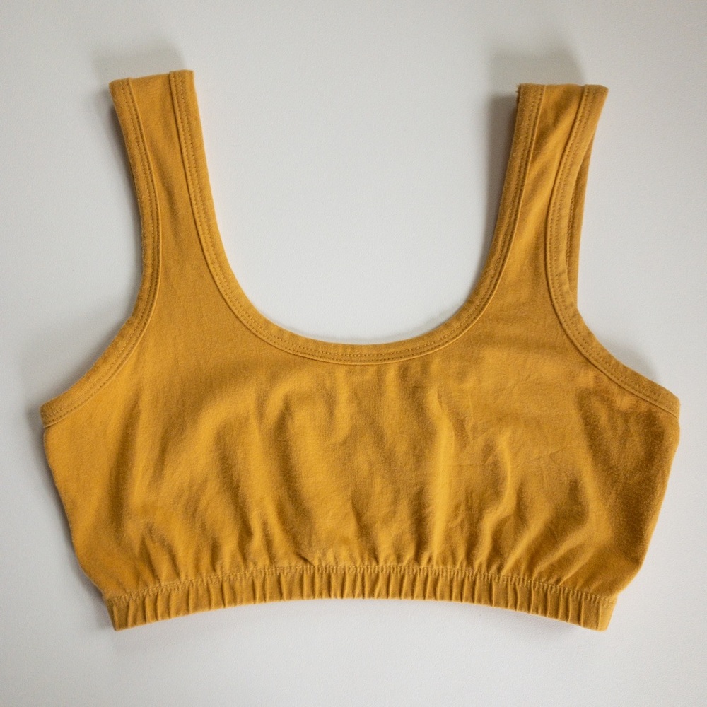 ARQ full coverage bra, ochre, medium